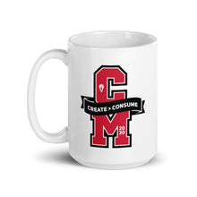 Load image into Gallery viewer, CM Varsity White Coffee Mug