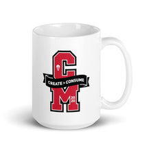 Load image into Gallery viewer, CM Varsity White Coffee Mug