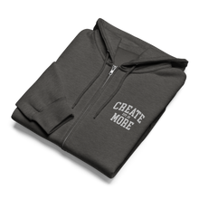 Load image into Gallery viewer, Embroidered Create More Zip Up hoodie
